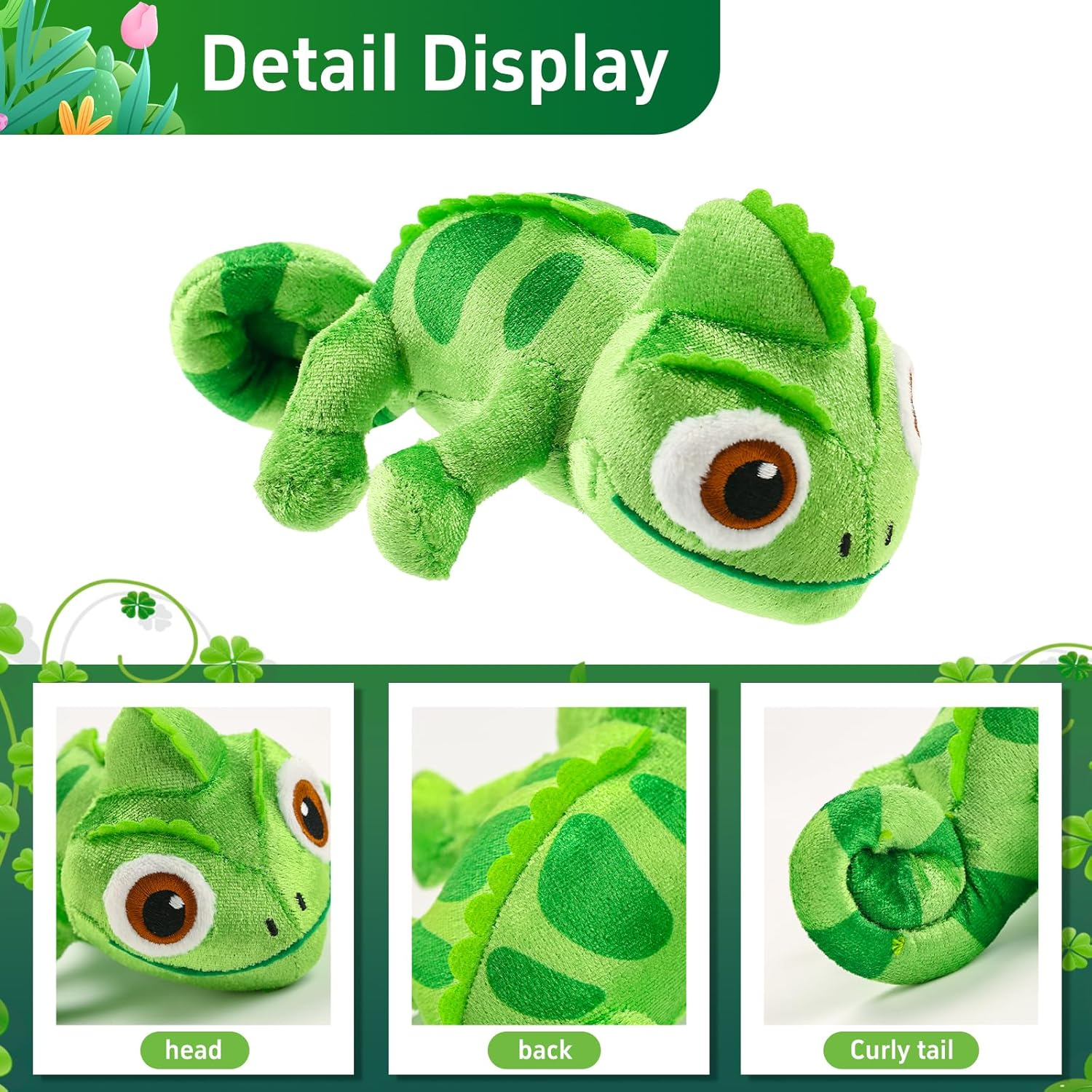 15cm Pascal Rapunzel Chameleon Plush Doll Toy Pascal Stuffed Animals Plushier Doll Shoulder Plush Doll Toy Boys Girls Xmas Gift