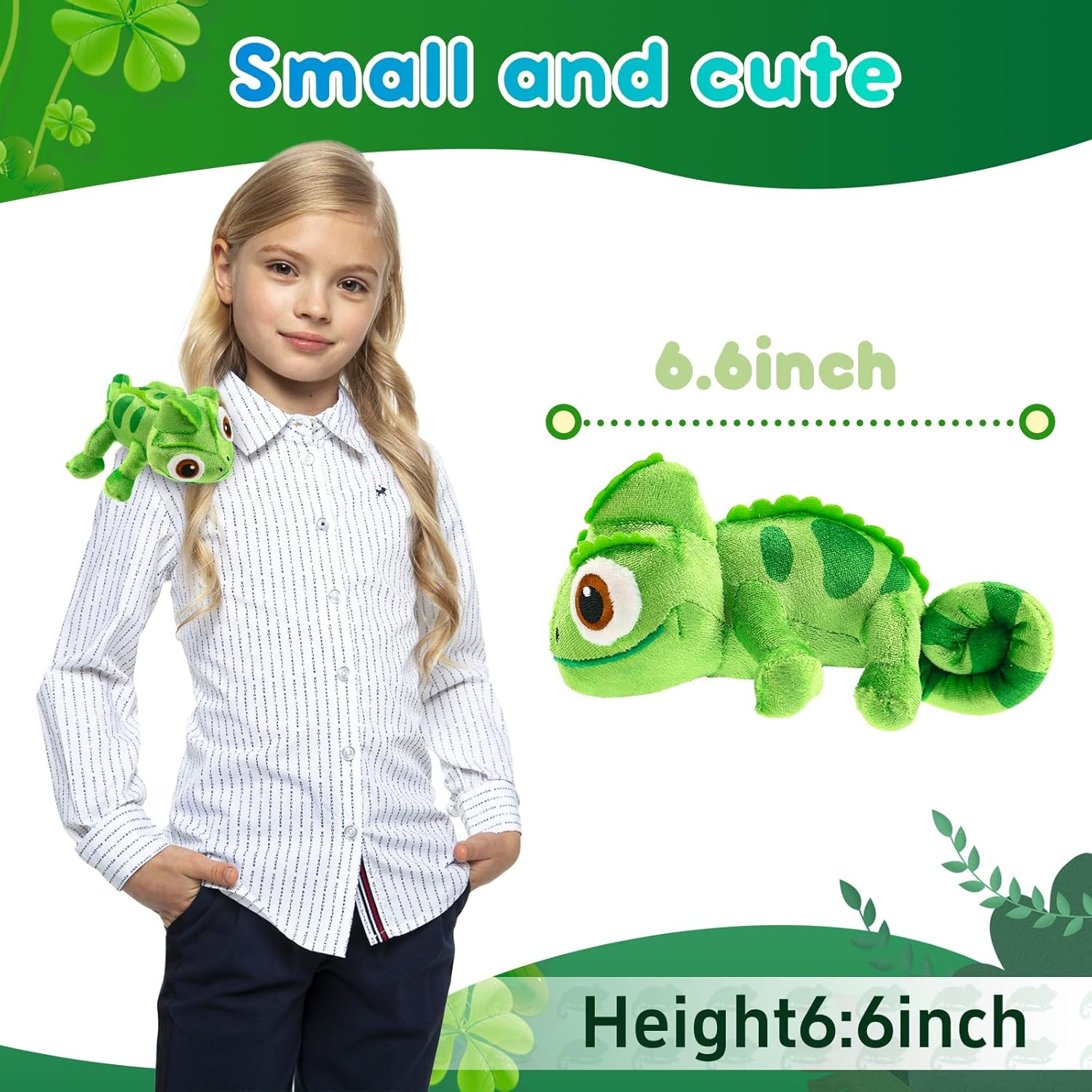 15cm Pascal Rapunzel Chameleon Plush Doll Toy Pascal Stuffed Animals Plushier Doll Shoulder Plush Doll Toy Boys Girls Xmas Gift