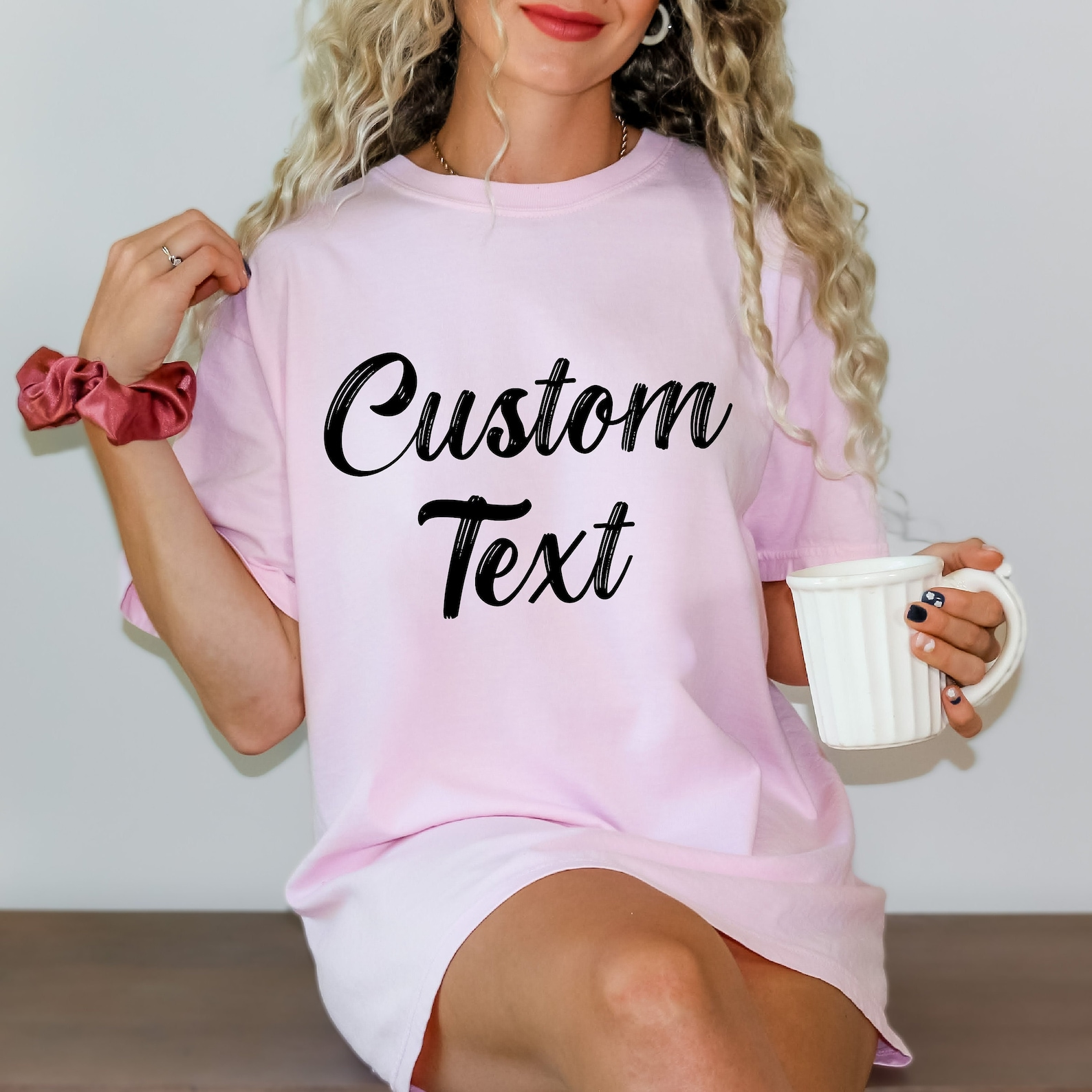 Custom Text Shirt, Comfort Colors Custom Business Logo Matching Shirt, Personalization Shirt