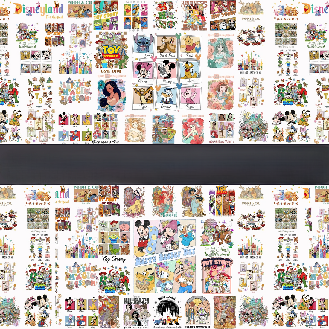 Custom Disney-Inspired Character T-Shirt  Vintage Cartoon Tee  Mickey & Friends, Princess, Toy Story, Pooh & More  Family Matching Disney Trip Shirts