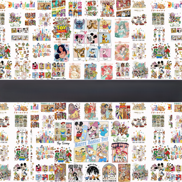 Custom Disney-Inspired Character T-Shirt  Vintage Cartoon Tee  Mickey & Friends, Princess, Toy Story, Pooh & More  Family Matching Disney Trip Shirts