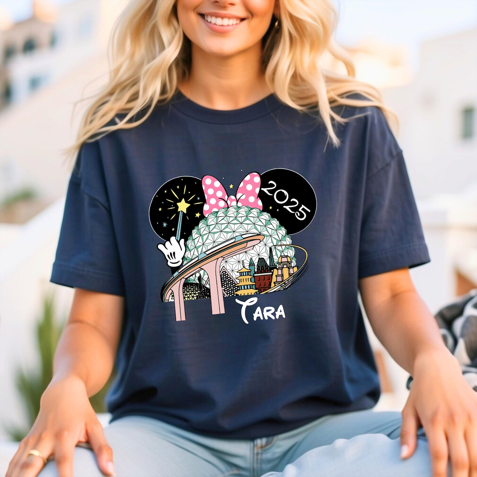 Custom Disney Epcot 2025 Shirt, Disney Epcot Matching Shirt, Disney Family Matching Shirt, Disney Epcot Name Shirt, World Traveler Shirt  schmidtstees