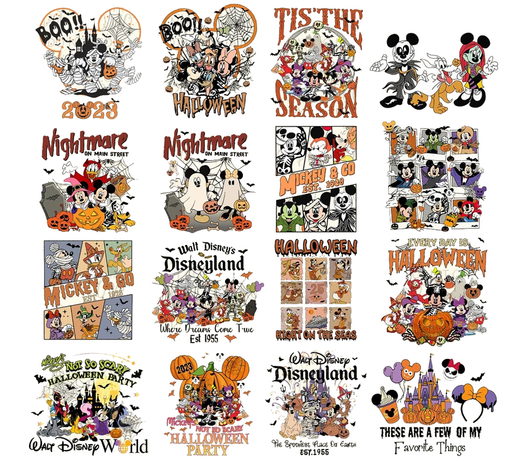 Personalized Disney Halloween Family Matching T-Shirts | Mickey & Friends Halloween Collection 2025