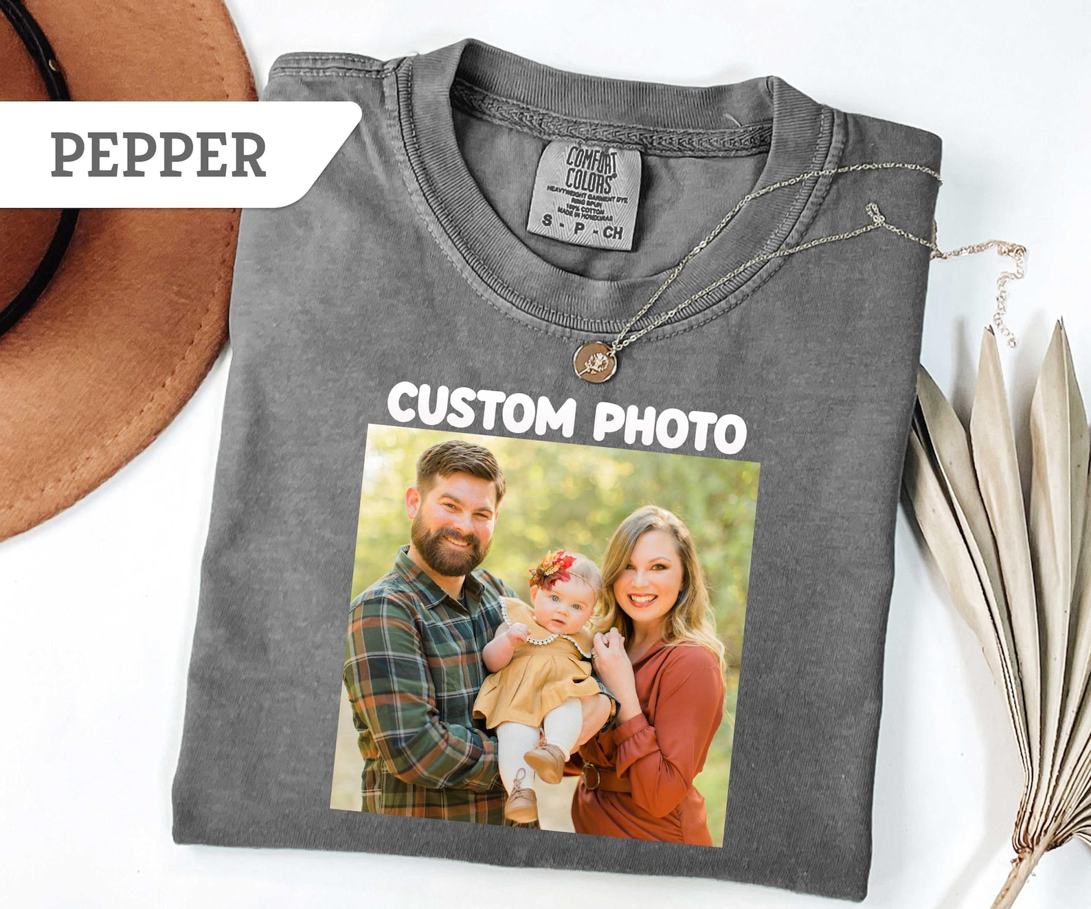 Custom Photo Shirt, Personalized T-Shirt with Picture, Family Photo Tee, Custom Image Shirt, Logo T-shirt Gift for Birthday, Anniversary, or Vacation