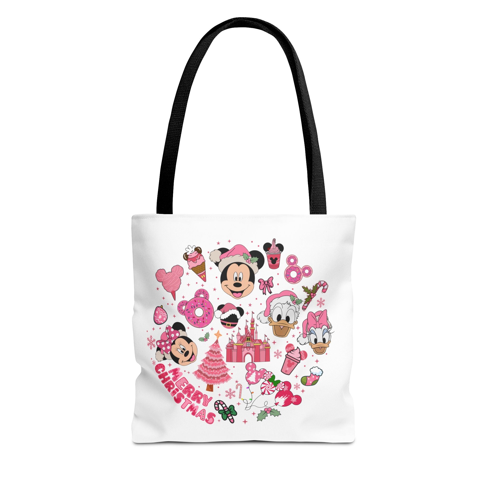 Disney Christmas Tote Bag | Mickey & Friends Holiday Reusable Bag | Disney Xmas Gift Bag | Cute Christmas Shopping Tote  Disney Vacation Bag