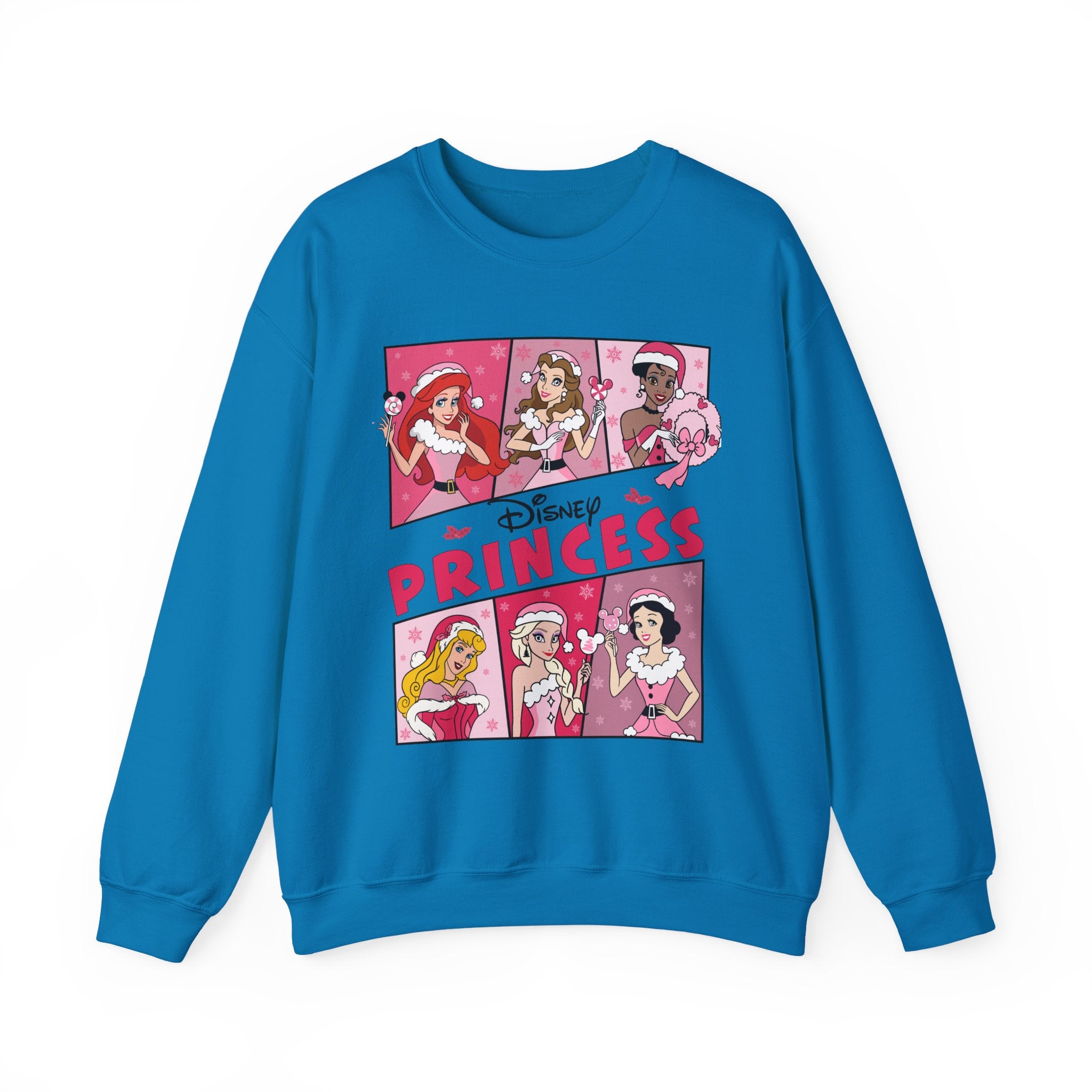 Disney Princess Sweatshirt – Cute Princess Crewneck | Fairytale Castle Sweater | Cozy Disney Princess Gift for Women & Girls