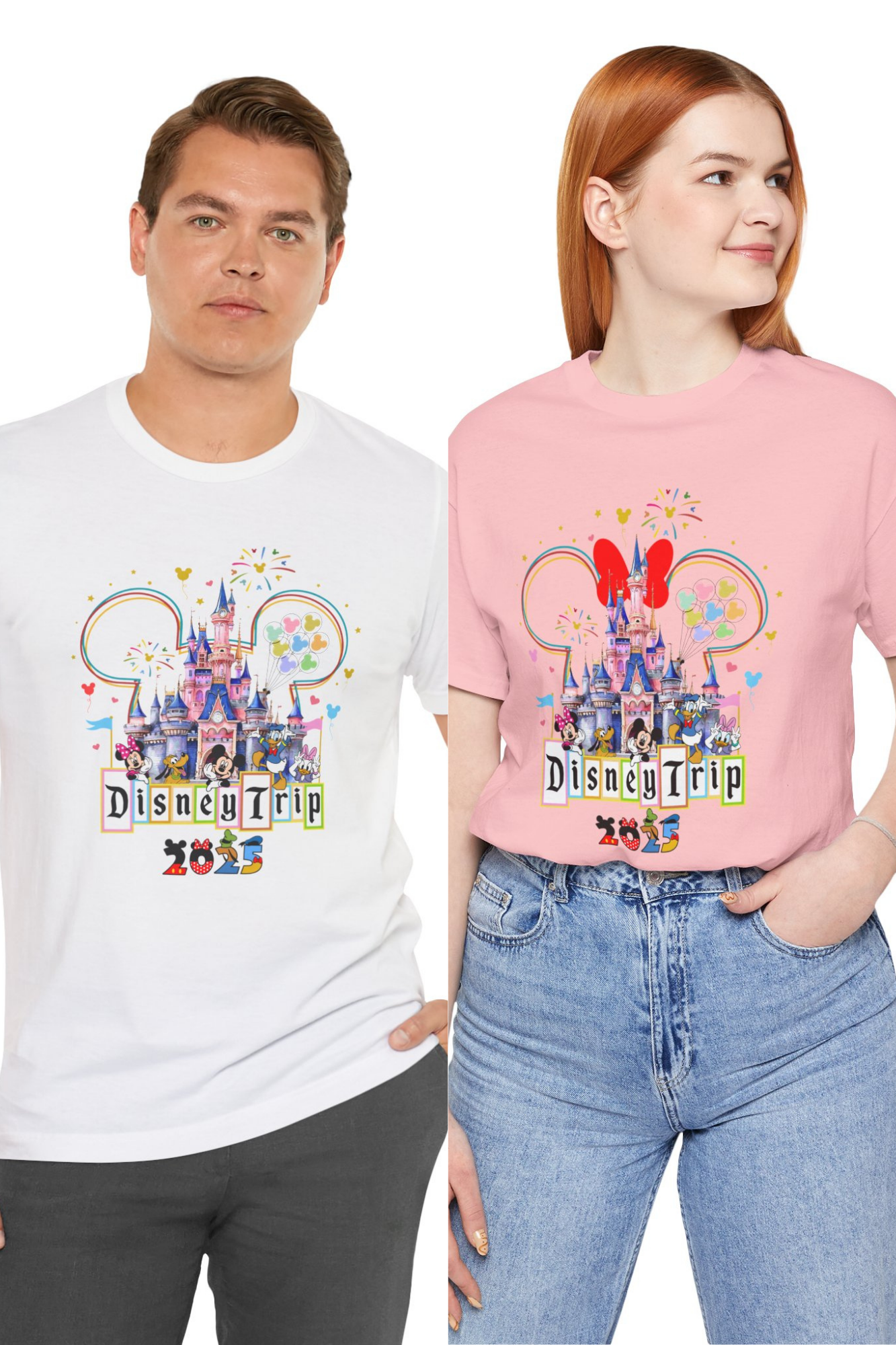 Disney Family 2025 Shirts, Castle 2025 Shirts, Family Matching T-shirt, Custom holiday Family Shirts, Disney Family T-shirts 2025