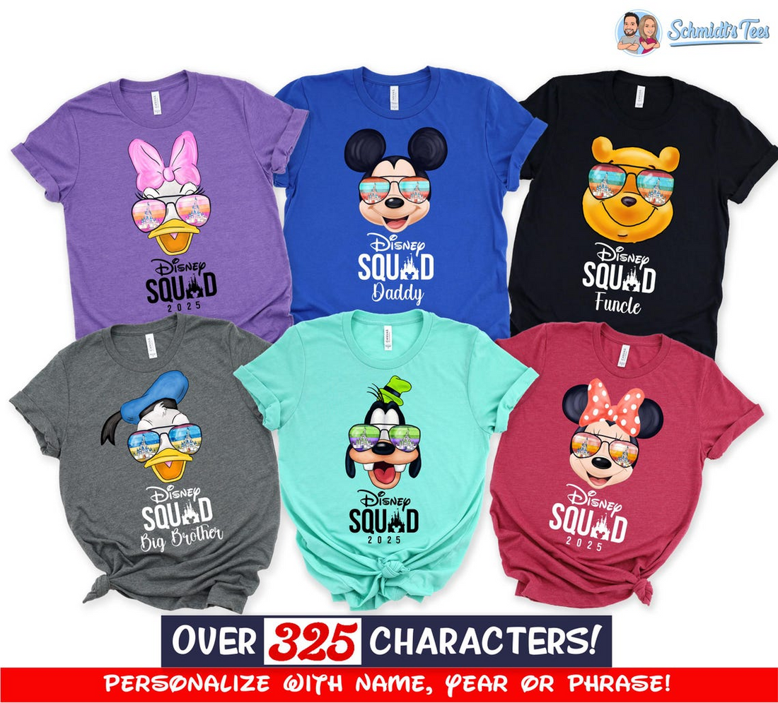Disney family shirts, Disney Shirts, Disney matching shirts 2025, Disney trip shirt, Disney world shirt, Disney vacation, Disney Squad Shirt