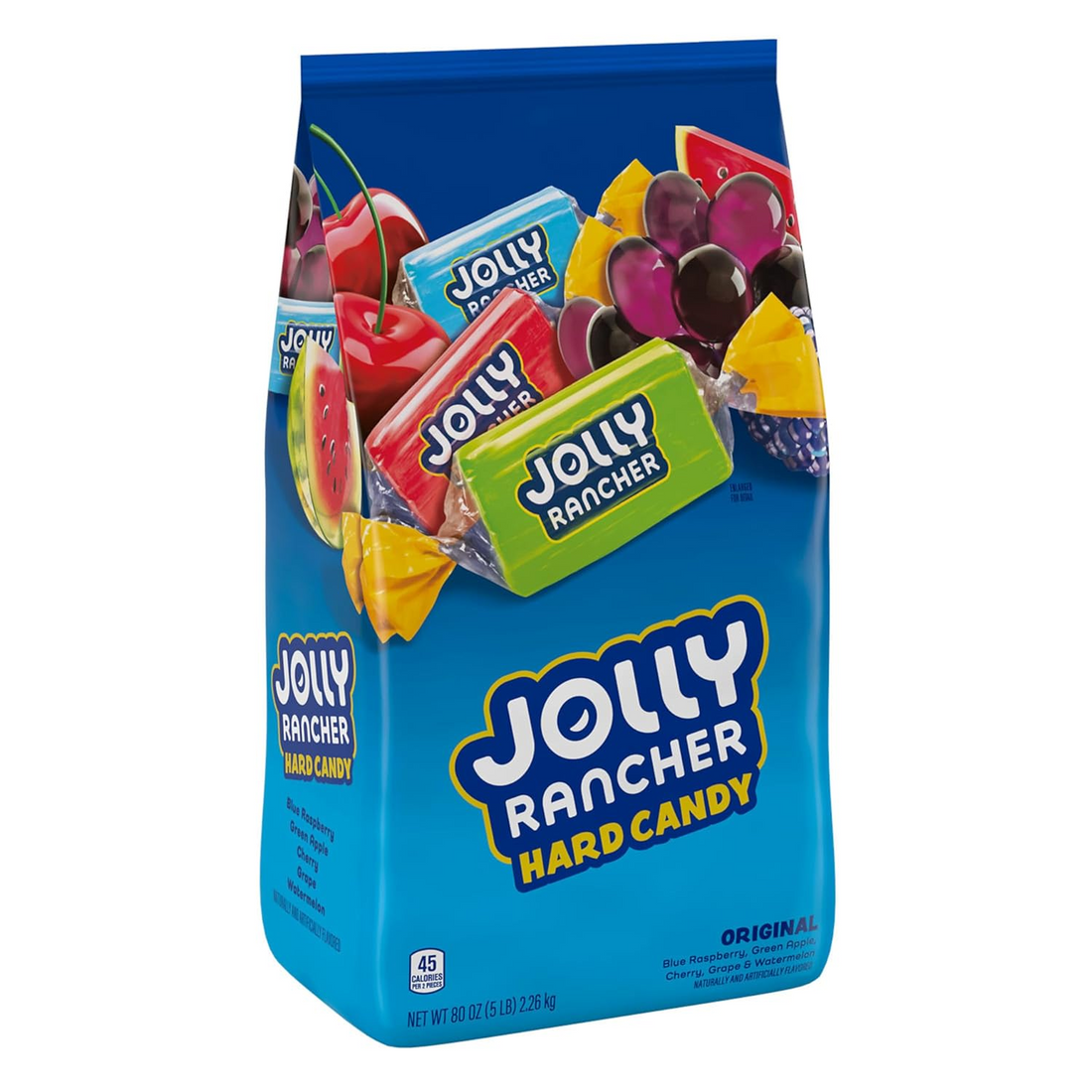 JOLLY RANCHER Assorted Fruit Flavored Hard Candy Bulk Bag, Halloween Candy, 5 lb
