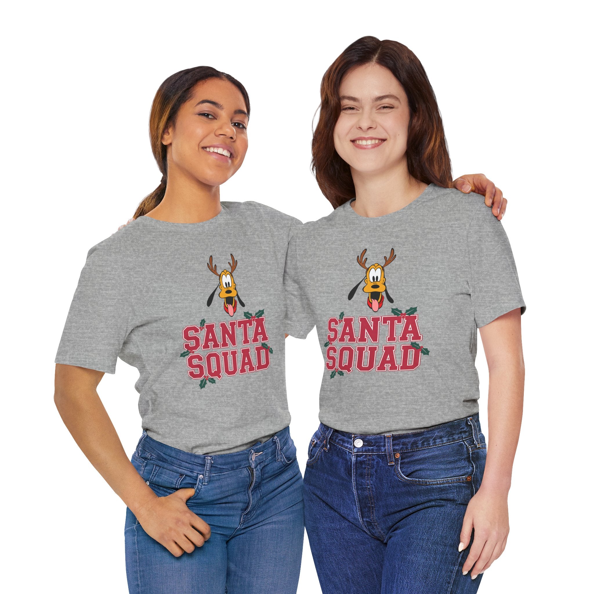 Mickey Mouse Friend Santa Squad Custom Matching Shirt  Personalized Disney Christmas Shirt  Family Matching Holiday Tee  Custom Name Xmas Crew Shirt