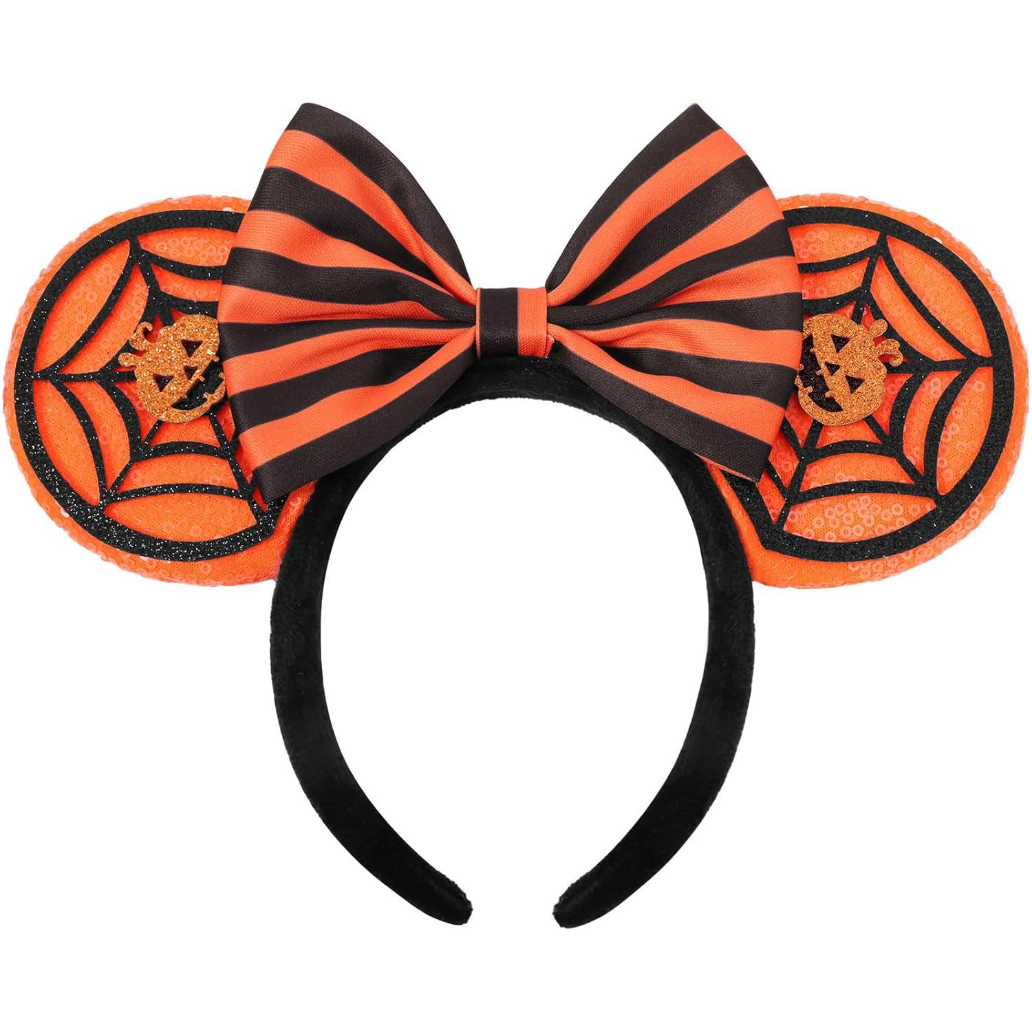 Mouse Ears Headbands, Sequin Mouse Ears for Women Girls Boys, Shiny Bow Headband for Cosplay Party Decorations Hair Accessories