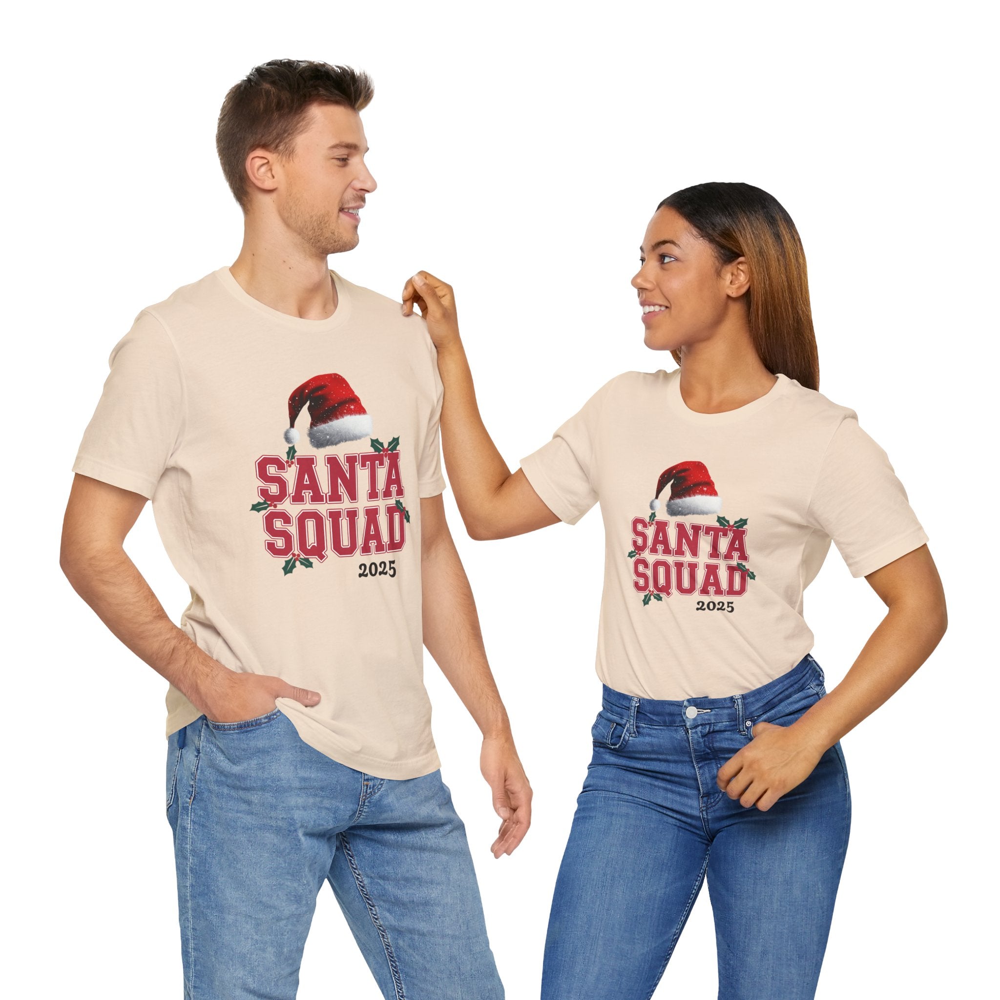 Santa Squad Matching Custom Shirt | Personalized Family Christmas Shirts | Custom Name Holiday Tee | Matching Christmas Outfit | Christmas Crew Shirt