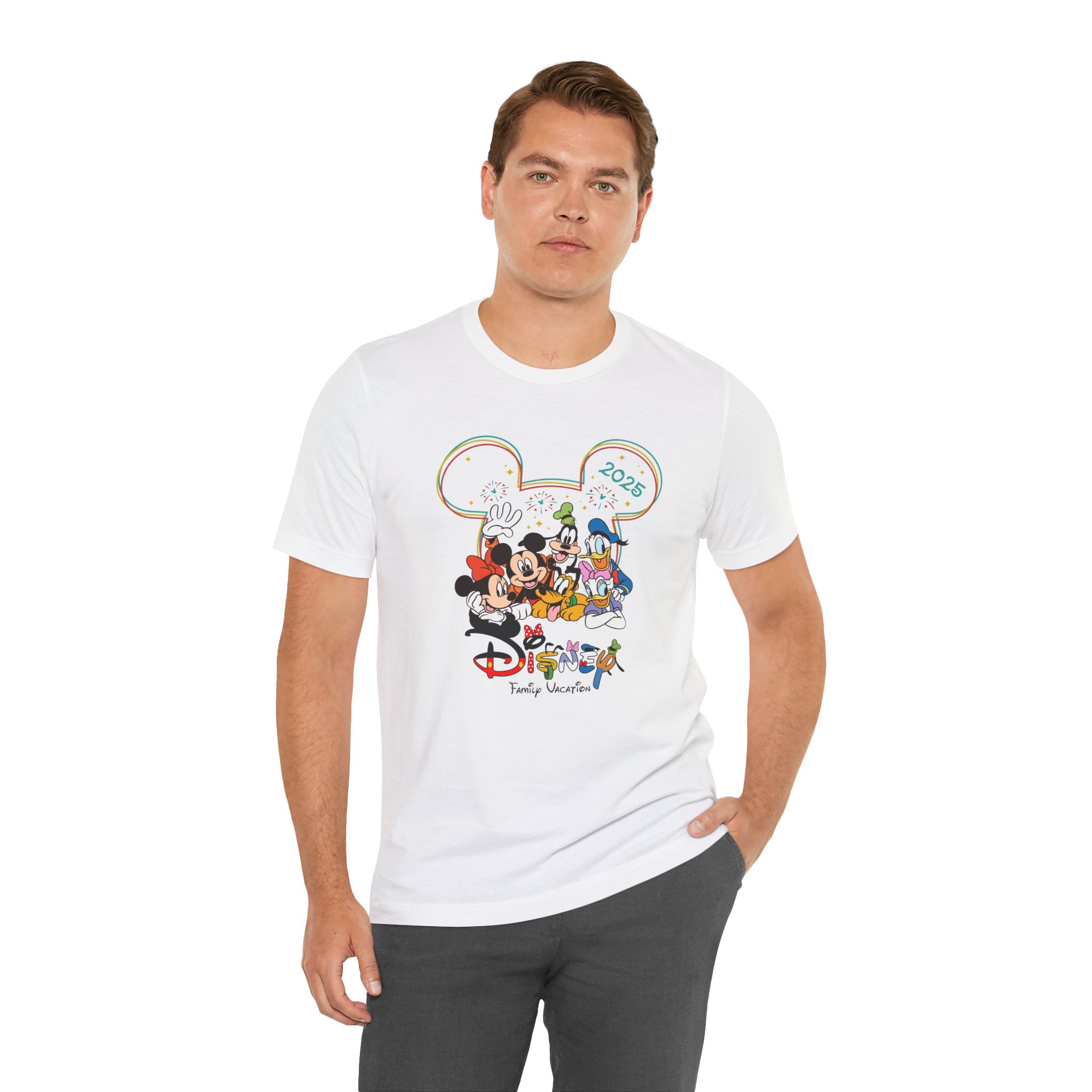T-SHIRT (3206) Personalised Disney Family Holiday Tour 2025 Family Trip Summer Vacation Tops Mickey Minnie Disneyland Matching Gift T Shirts