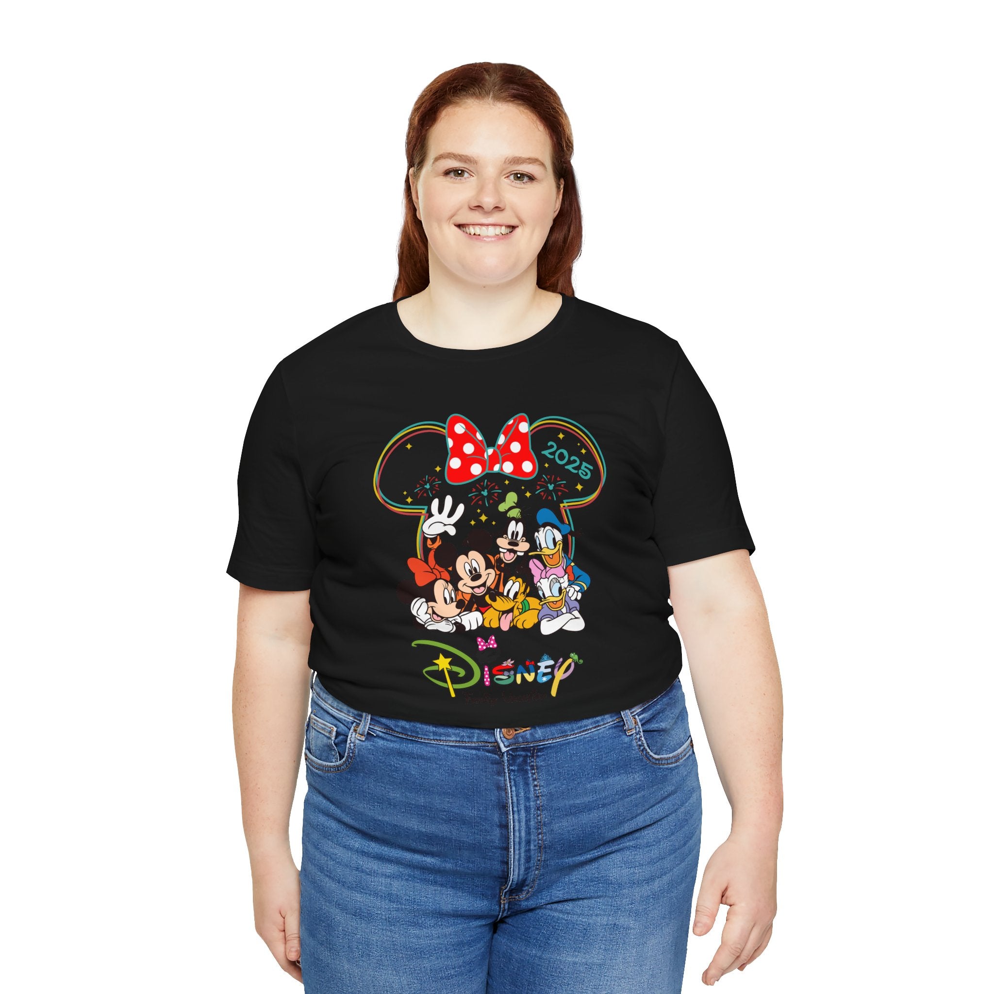 T-SHIRT (3206) Personalised Disney Family Holiday Tour 2025 Family Trip Summer Vacation Tops Mickey Minnie Disneyland Matching Gift T Shirts