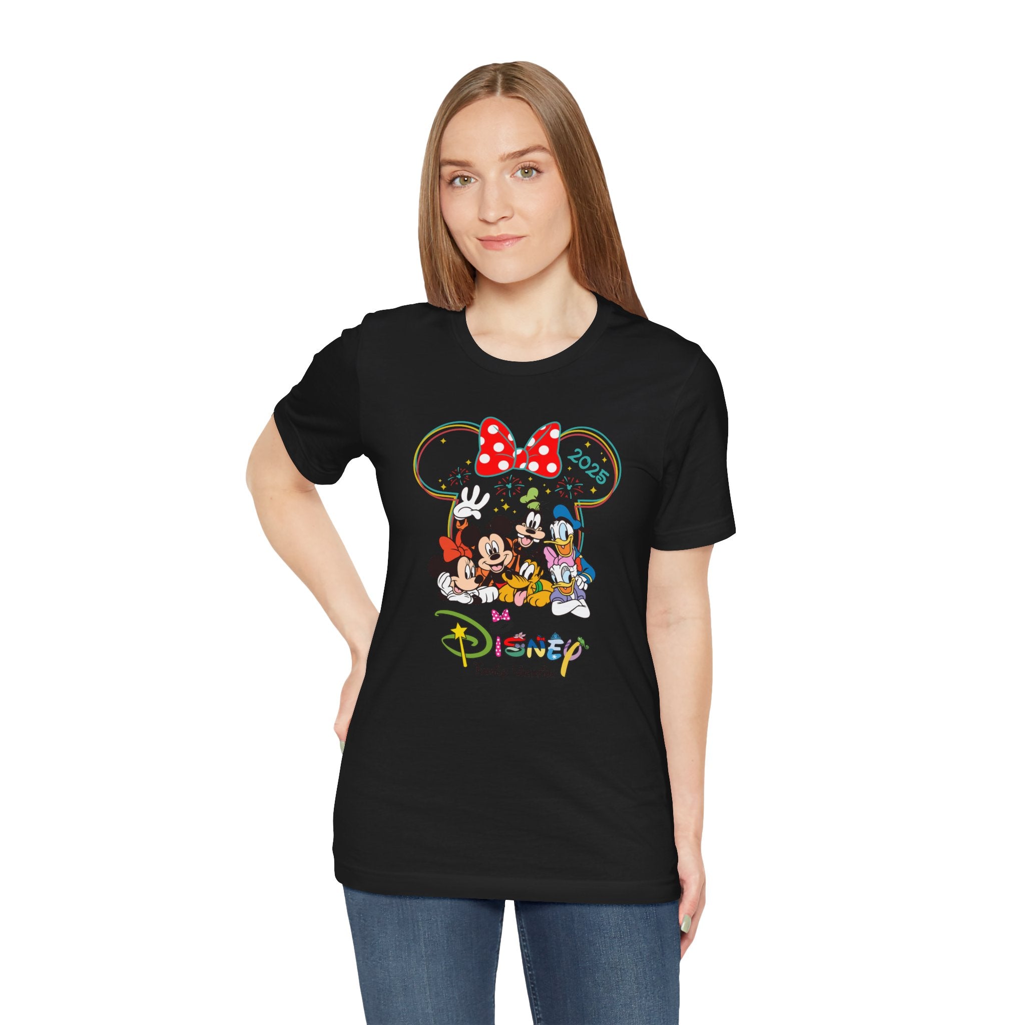 T-SHIRT (3206) Personalised Disney Family Holiday Tour 2025 Family Trip Summer Vacation Tops Mickey Minnie Disneyland Matching Gift T Shirts