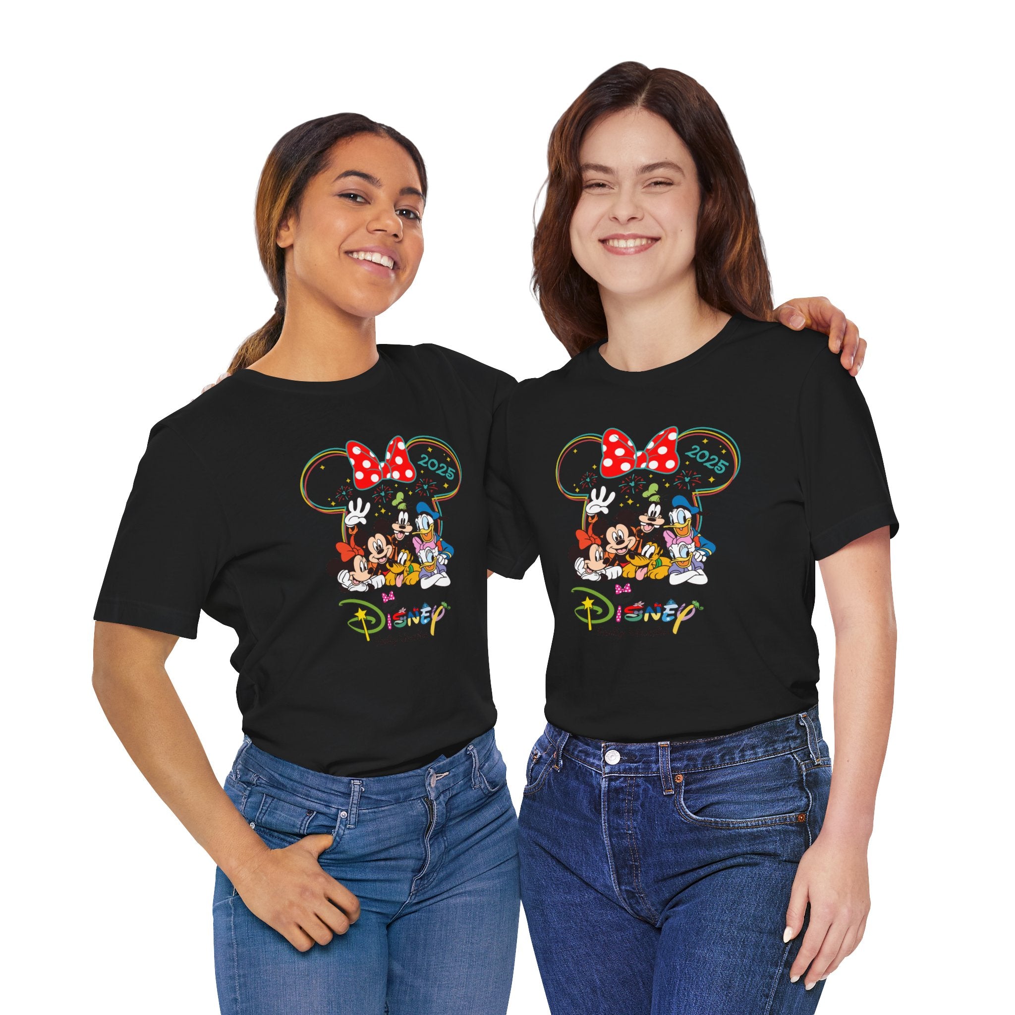 T-SHIRT (3206) Personalised Disney Family Holiday Tour 2025 Family Trip Summer Vacation Tops Mickey Minnie Disneyland Matching Gift T Shirts