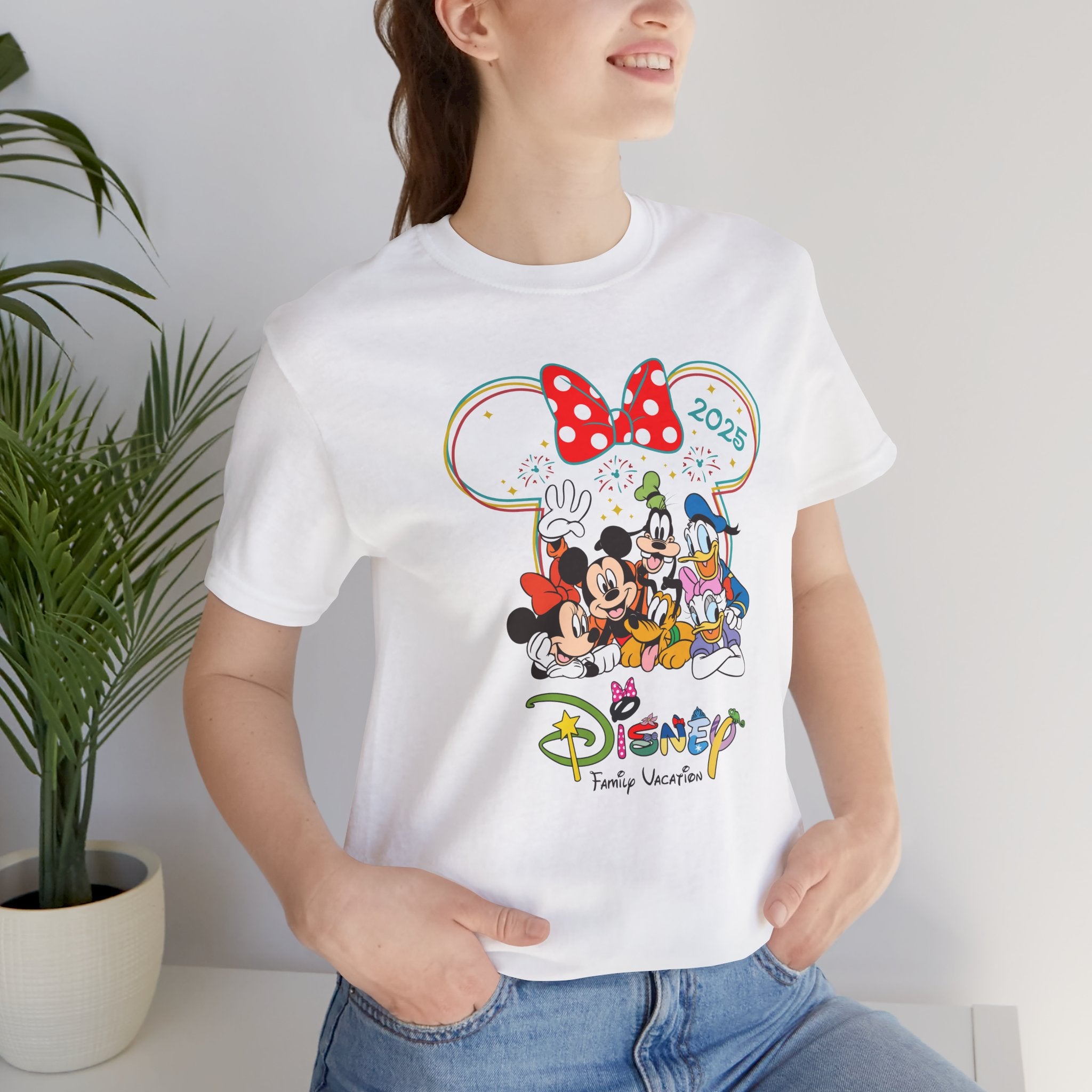 T-SHIRT (3206) Personalised Disney Family Holiday Tour 2025 Family Trip Summer Vacation Tops Mickey Minnie Disneyland Matching Gift T Shirts