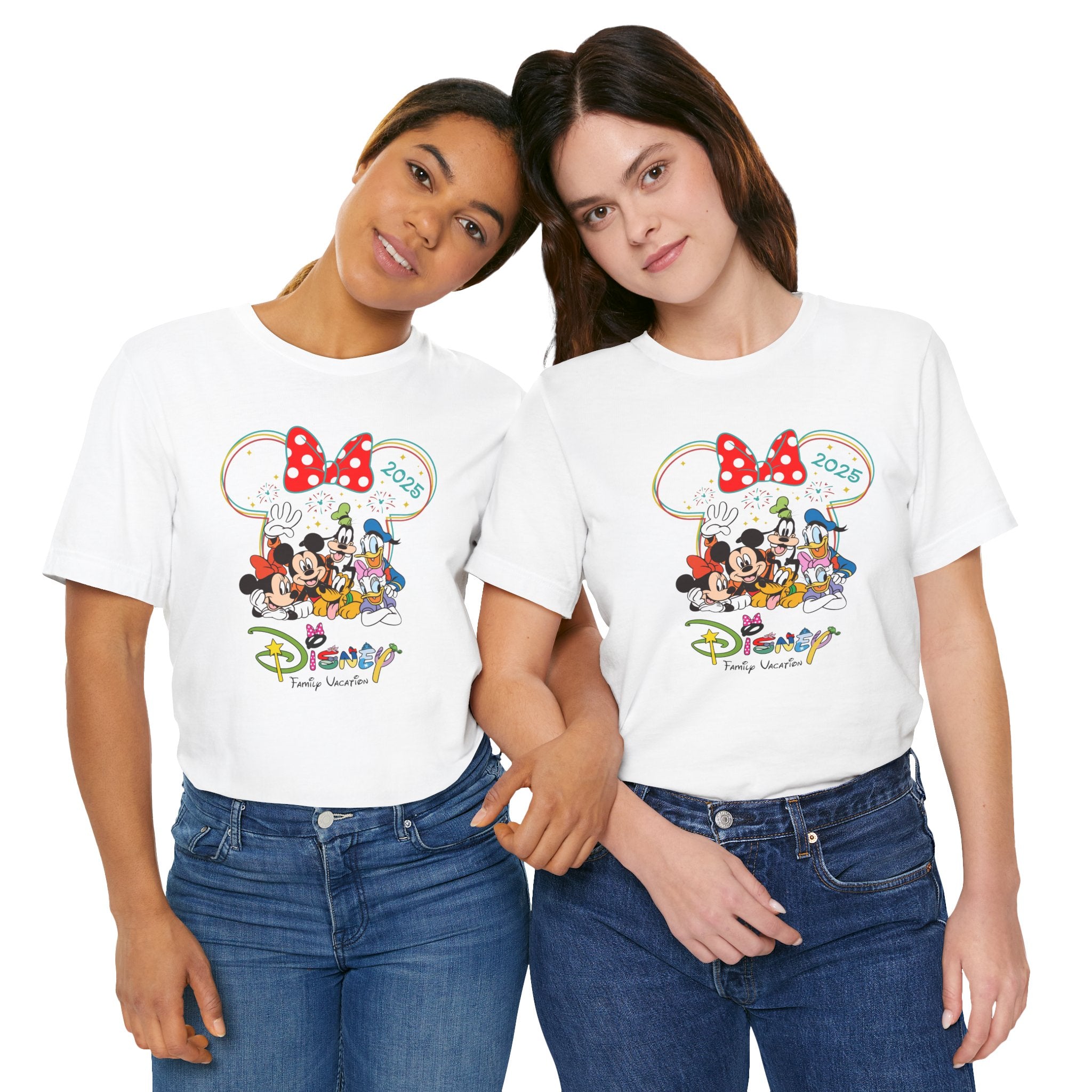 T-SHIRT (3206) Personalised Disney Family Holiday Tour 2025 Family Trip Summer Vacation Tops Mickey Minnie Disneyland Matching Gift T Shirts