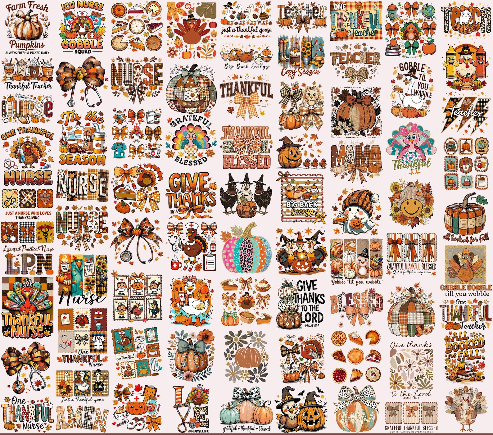 Thanksgiving Shirt | Turkey Day Tee | Fall Harvest T-Shirt | Family Matching Thanksgiving Outfit | Cute Autumn Graphic Tee | Thankful Grateful Blessed Shirt