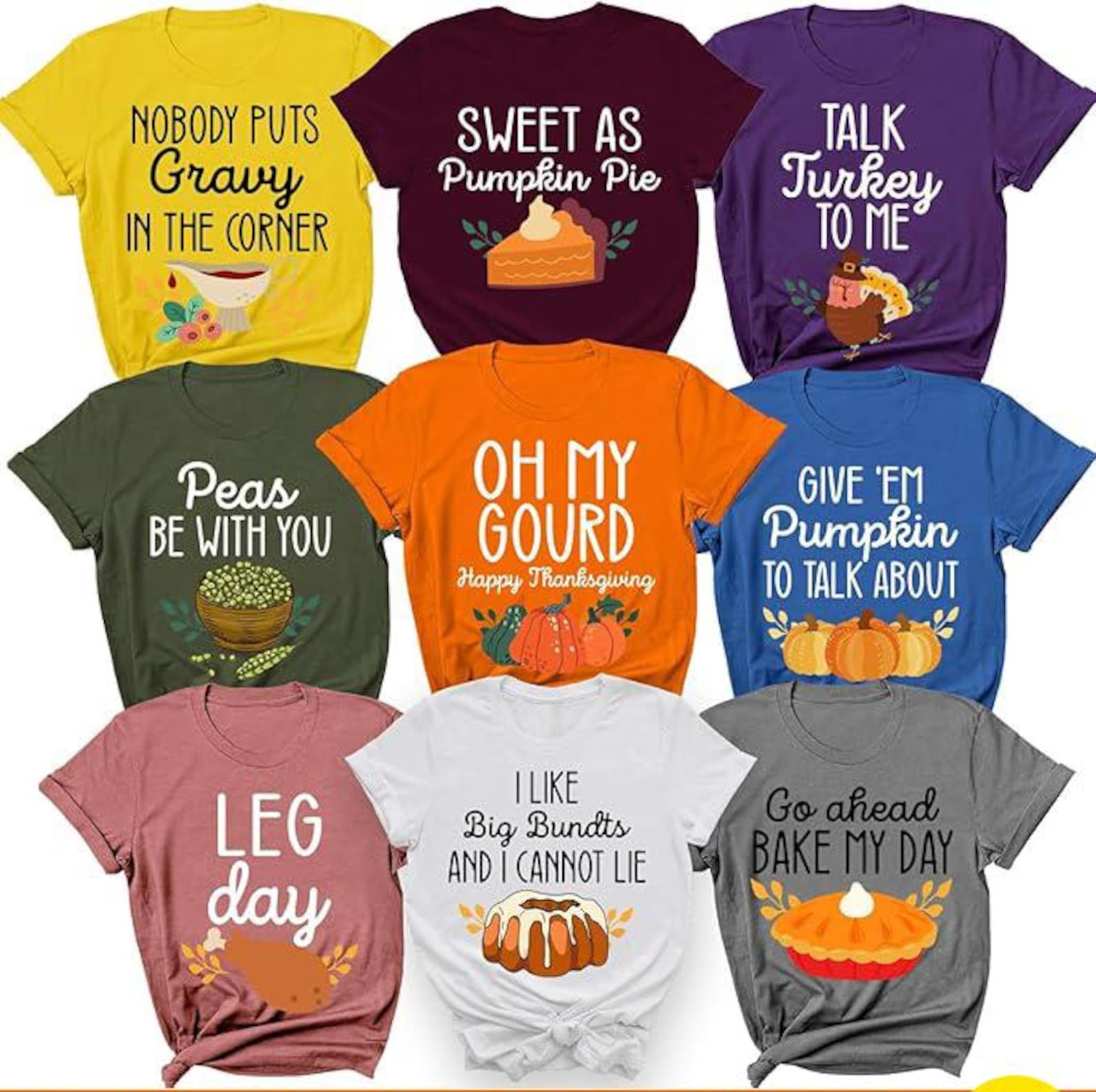 Thanksgiving Shirt | Turkey Day Tee | Fall Harvest T-Shirt | Family Matching Thanksgiving Outfit | Cute Autumn Graphic Tee | Thankful Grateful Blessed Shirt