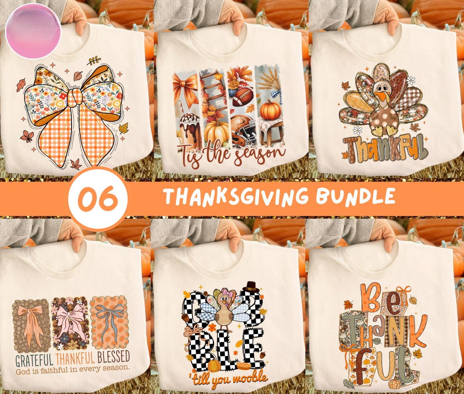 Thanksgiving Shirt | Turkey Day Tee | Fall Harvest T-Shirt | Family Matching Thanksgiving Outfit | Cute Autumn Graphic Tee | Thankful Grateful Blessed Shirt