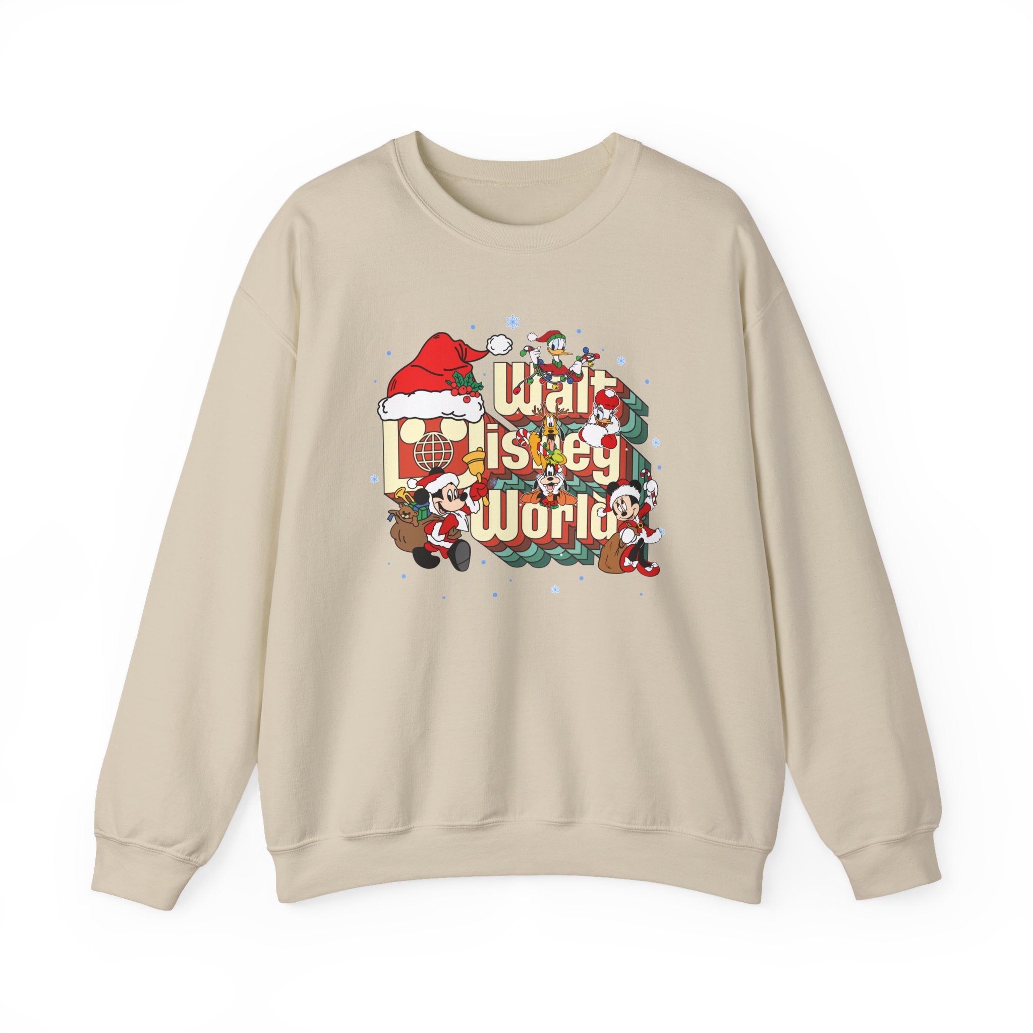 Walt Disney World Christmas Sweatshirt – Mickey & Friends Holiday Crewneck  Disney Christmas Sweater