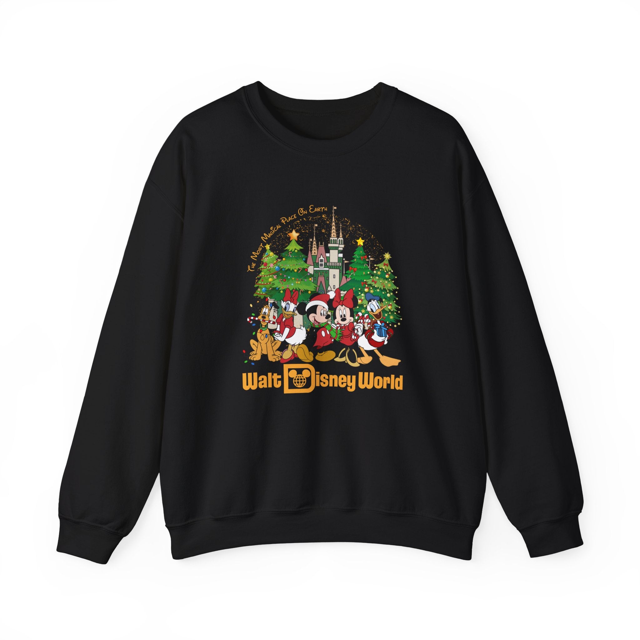 Walt Disney World Christmas Sweatshirt – Mickey & Friends Holiday Crewneck  Disney Christmas Sweater