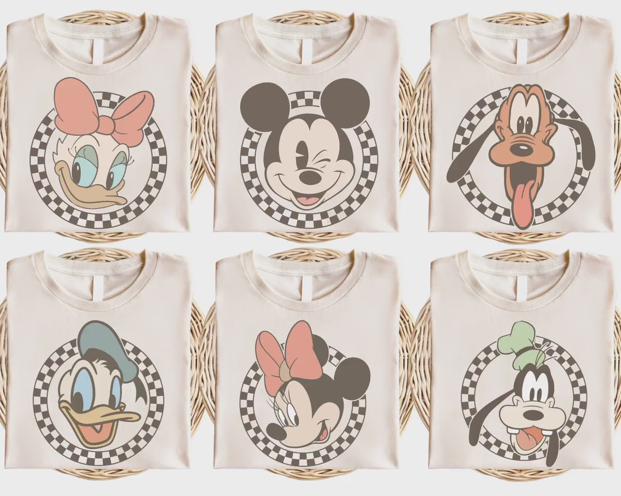 Retro Disney Trip T-shirt, Mickey and Friends Tees, Disney Family Vacation Shirt, Disney All Characters Shirt